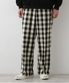 Dessin / デッサン パンツ | 【洗える】チェック柄ドロストパンツ