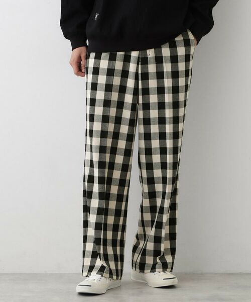 Dessin / デッサン パンツ | 【洗える】チェック柄ドロストパンツ | 詳細1