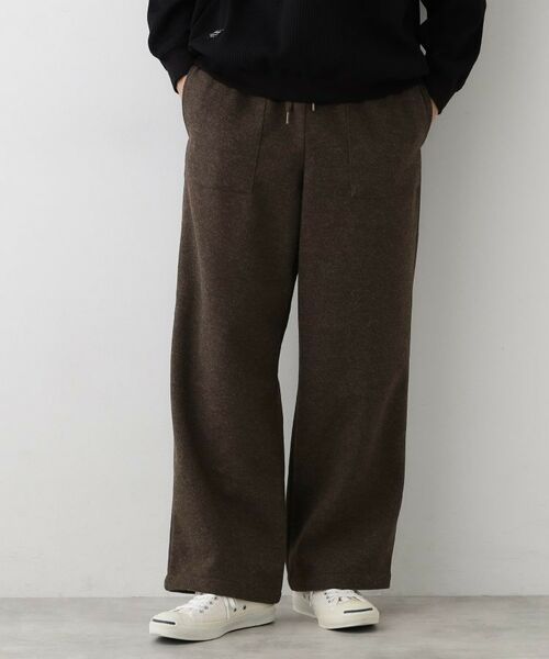 Dessin / デッサン パンツ | 【ウエストゴム/洗える】メルトンジャージパンツ | 詳細1