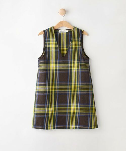 Dessin / デッサン ミニ丈・ひざ丈ワンピース | 【リンクコーデ】チェックジャンパースカート | 詳細1