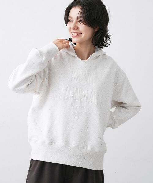 Dessin / デッサン パーカー | 【ユニセックス/洗える】ネップ裏毛フーディートレーナー | 詳細1