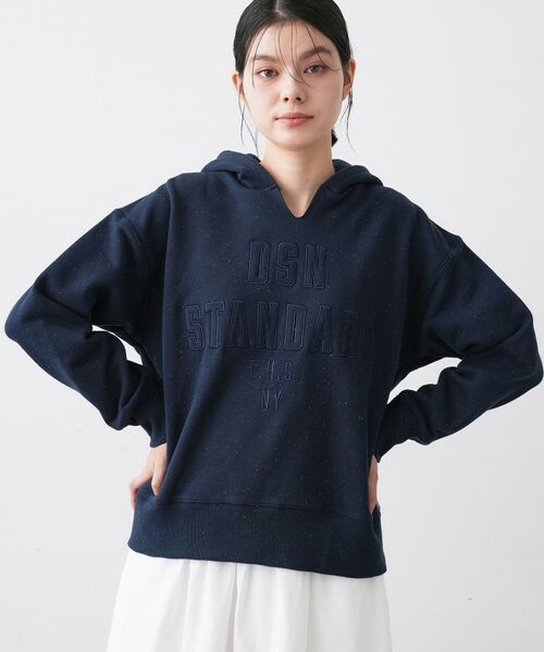 Dessin / デッサン パーカー | 【ユニセックス/洗える】ネップ裏毛フーディートレーナー | 詳細9