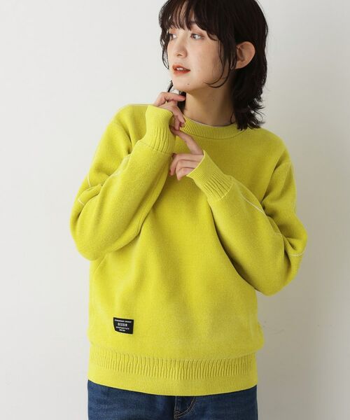 Dessin / デッサン ニット・セーター | 【ユニセックス/洗える】ミニモールニット(イエロー(032))