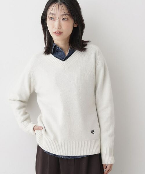 Dessin / デッサン ニット・セーター | ウールカシミヤVネック | 詳細1