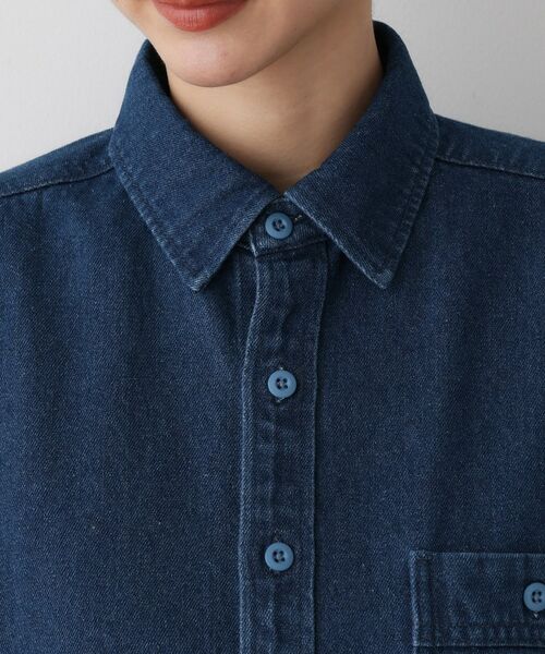 Dessin / デッサン シャツ・ブラウス | 【ユニセックス/洗える】10OZコットンデニムシャツ | 詳細12