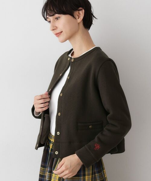 Dessin / デッサン カーディガン・ボレロ | 【日本製/洗える】吊り裏毛カーディガン(ブラウン(044))