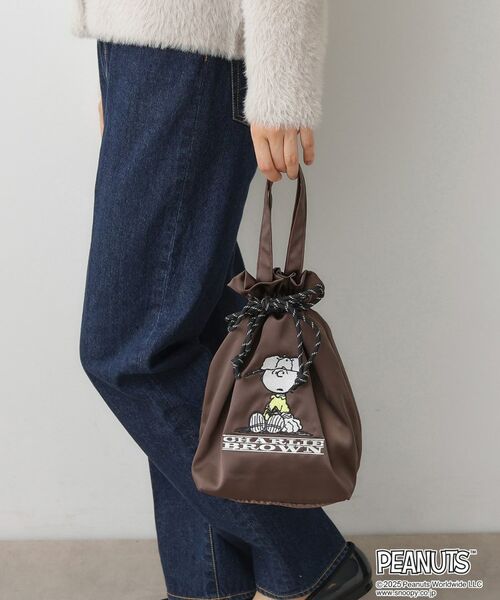 Dessin / デッサン トートバッグ | PEANUTSサテン巾着トートBAG | 詳細3