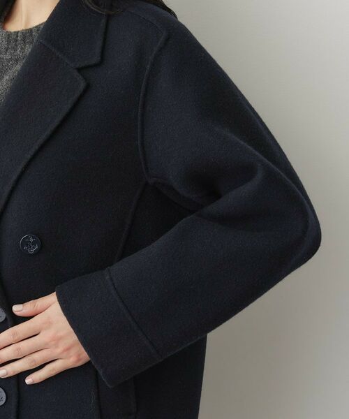 Dessin / デッサン ピーコート | 【洗える】ウール混リバーメルトンコート | 詳細13
