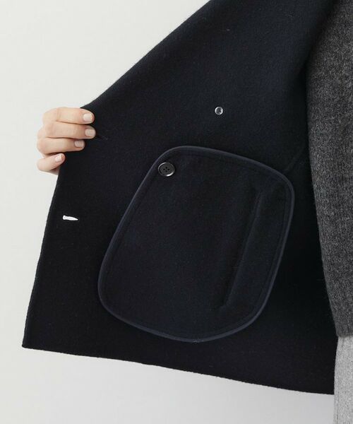 Dessin / デッサン ピーコート | 【洗える】ウール混リバーメルトンコート | 詳細16