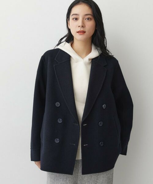 Dessin / デッサン ピーコート | 【洗える】ウール混リバーメルトンコート | 詳細6