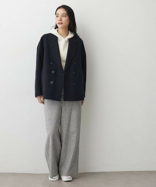 Dessin / デッサン ピーコート | 【洗える】ウール混リバーメルトンコート | 詳細7