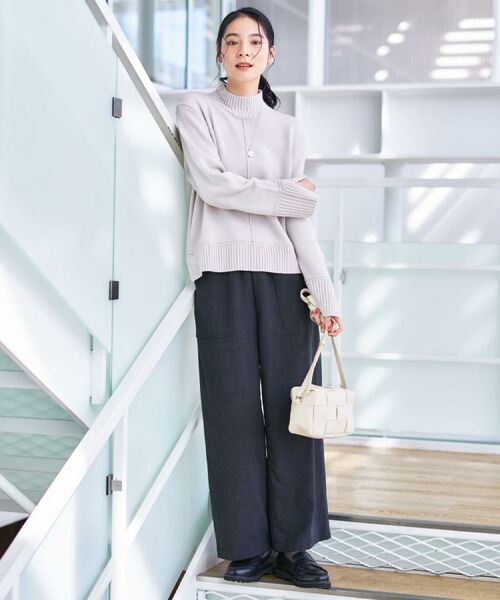 Dessin / デッサン パンツ | 【裏地付き/洗える】コンフォートワイドパンツ | 詳細10