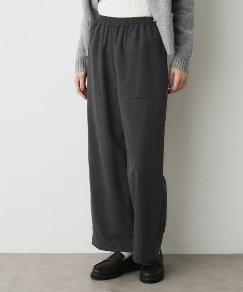 Dessin / デッサン パンツ | 【裏地付き/洗える】コンフォートワイドパンツ | 詳細12