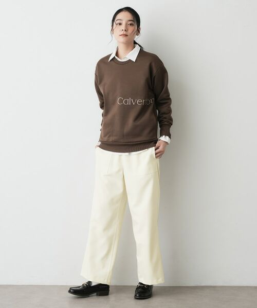 Dessin / デッサン パンツ | 【裏地付き/洗える】コンフォートワイドパンツ | 詳細3