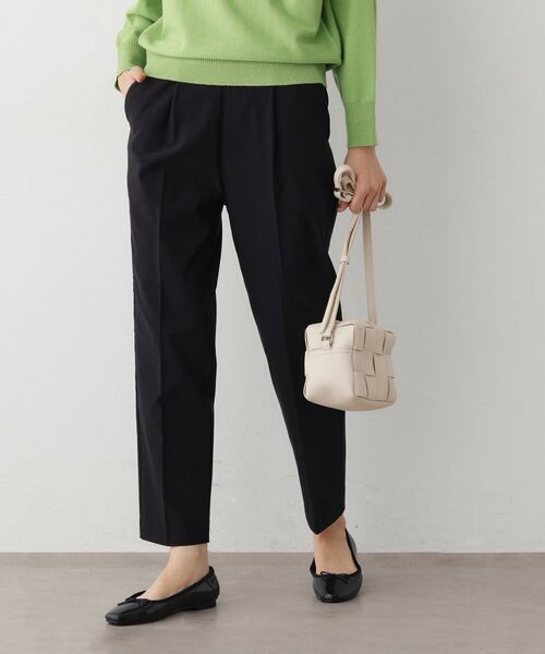 Dessin / デッサン パンツ | 【洗える/ウエストゴム】ストレッチイージーパンツ(ブラック(019))