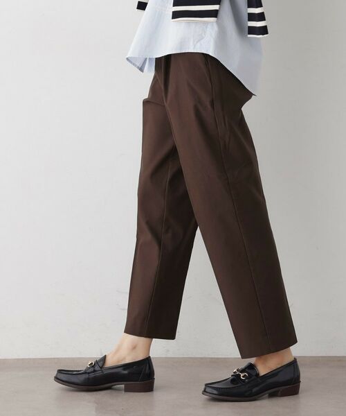 Dessin / デッサン パンツ | 【洗える/ウエストゴム】ストレッチイージーパンツ(ブラウン(044))