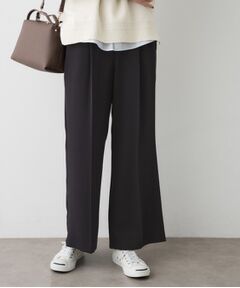 Dessin / デッサン パンツ | 【洗える】マットドレープニーハイフレアパンツ