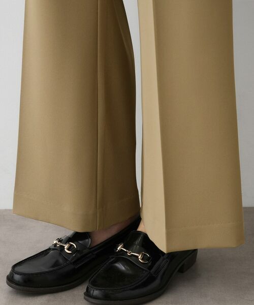 Dessin / デッサン パンツ | 【洗える】マットドレープニーハイフレアパンツ | 詳細15