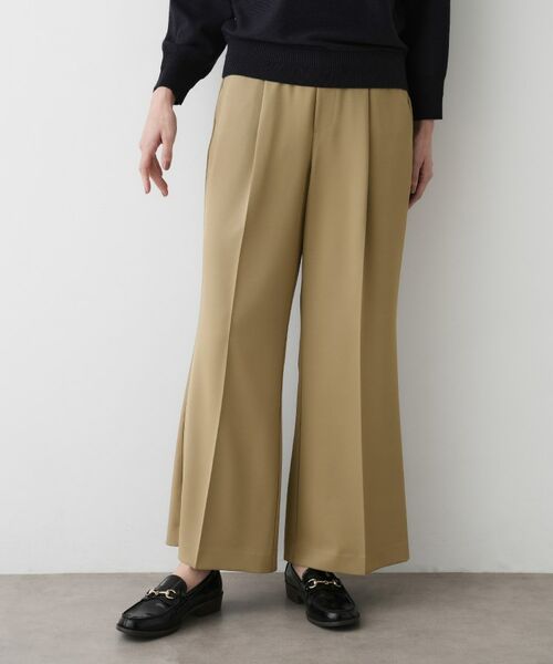 Dessin / デッサン パンツ | 【洗える】マットドレープニーハイフレアパンツ | 詳細5