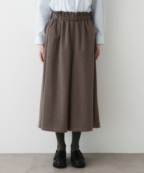 Dessin / デッサン ショート・ハーフ・半端丈パンツ | 【ウエストゴム/洗える】起毛フレアシルエットパンツ | 詳細12