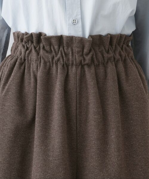 Dessin / デッサン ショート・ハーフ・半端丈パンツ | 【ウエストゴム/洗える】起毛フレアシルエットパンツ | 詳細15