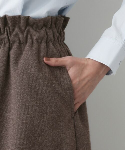 Dessin / デッサン ショート・ハーフ・半端丈パンツ | 【ウエストゴム/洗える】起毛フレアシルエットパンツ | 詳細17