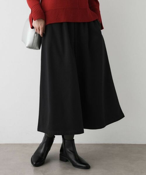 Dessin / デッサン ショート・ハーフ・半端丈パンツ | 【ウエストゴム/洗える】起毛フレアシルエットパンツ | 詳細5