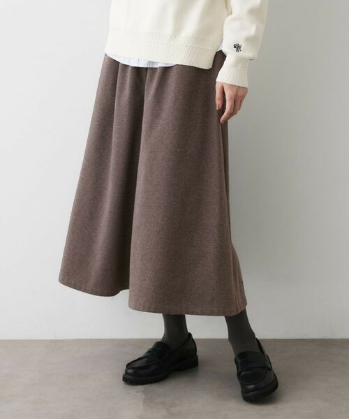 Dessin / デッサン ショート・ハーフ・半端丈パンツ | 【ウエストゴム/洗える】起毛フレアシルエットパンツ | 詳細8