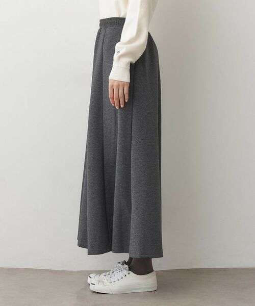 Dessin / デッサン ロング・マキシ丈スカート | 【ウエストゴム/洗える】ダンボールコットンフレアスカート | 詳細10