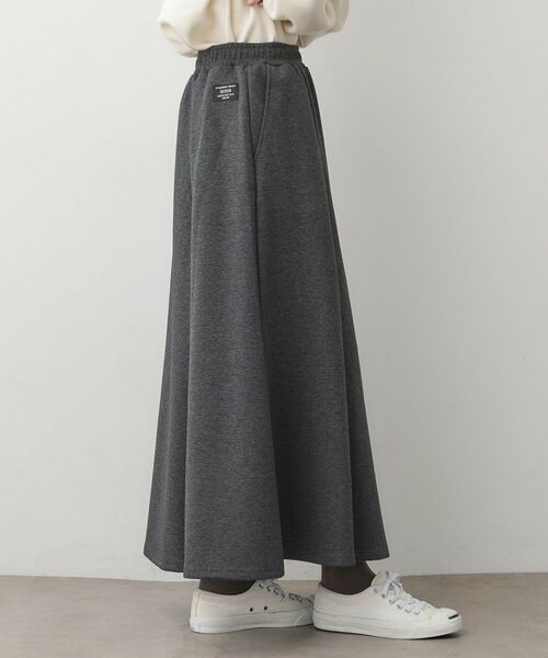 Dessin / デッサン ロング・マキシ丈スカート | 【ウエストゴム/洗える】ダンボールコットンフレアスカート | 詳細5