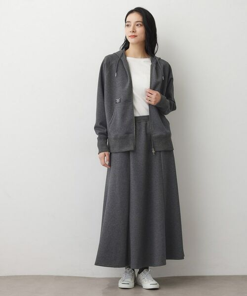 Dessin / デッサン ロング・マキシ丈スカート | 【ウエストゴム/洗える】ダンボールコットンフレアスカート | 詳細7