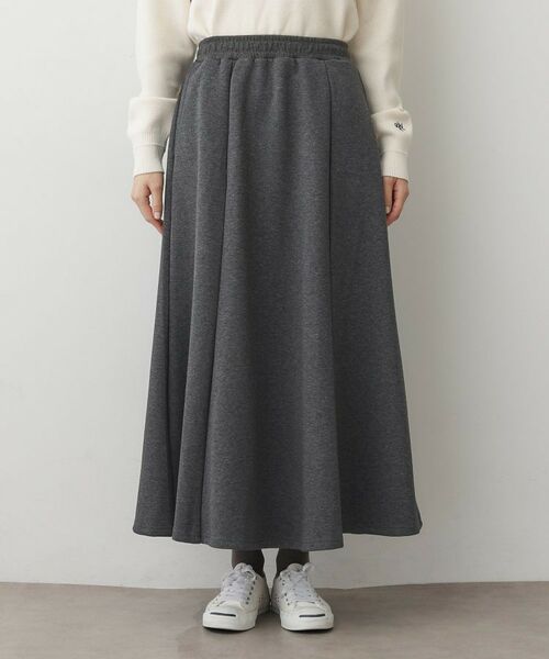 Dessin / デッサン ロング・マキシ丈スカート | 【ウエストゴム/洗える】ダンボールコットンフレアスカート | 詳細9