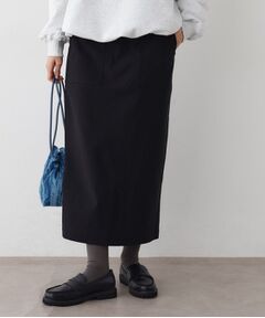 Dessin / デッサン ロング・マキシ丈スカート | 【洗える/ウエストゴム】Iラインイージースカート
