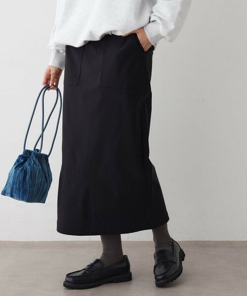 Dessin / デッサン ロング・マキシ丈スカート | 【洗える/ウエストゴム】Iラインイージースカート | 詳細1