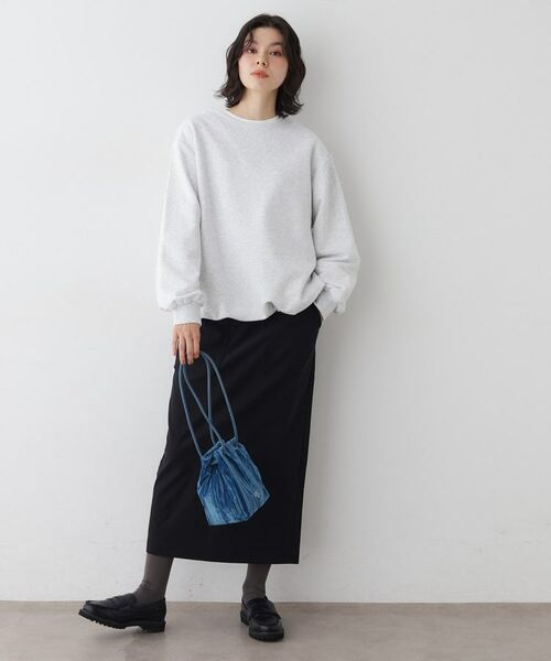 Dessin / デッサン ロング・マキシ丈スカート | 【洗える/ウエストゴム】Iラインイージースカート | 詳細2