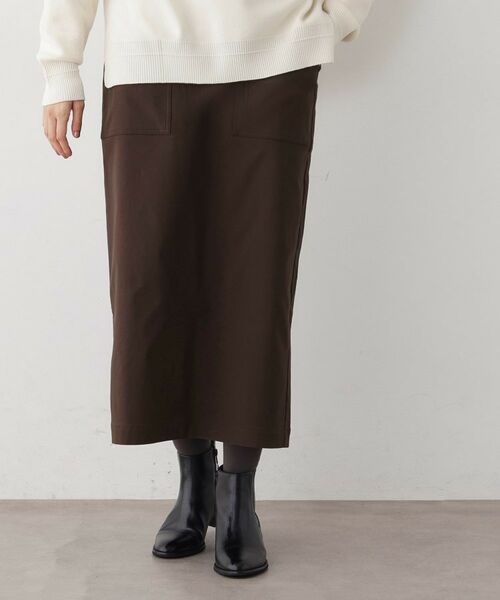 Dessin / デッサン ロング・マキシ丈スカート | 【洗える/ウエストゴム】Iラインイージースカート | 詳細5