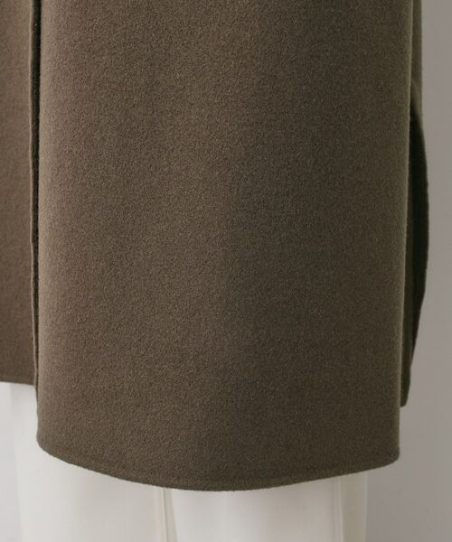 Dessin / デッサン ステンカラーコート | 【洗える】ウール混リバーメルトンロングコート | 詳細15