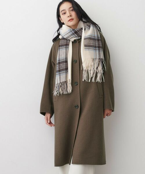 Dessin / デッサン ステンカラーコート | 【洗える】ウール混リバーメルトンロングコート | 詳細6