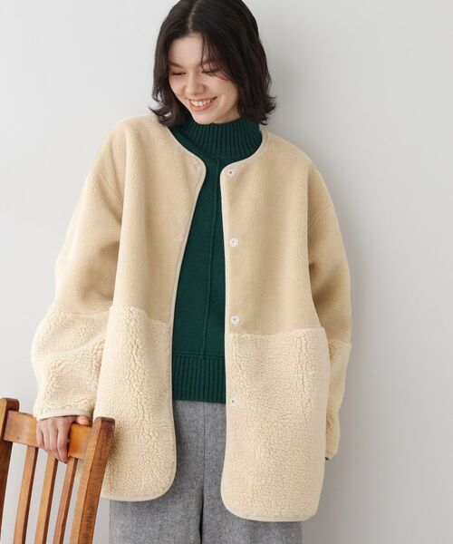 Dessin / デッサン その他アウター | 【2WAY】フェイクムートンコート | 詳細15