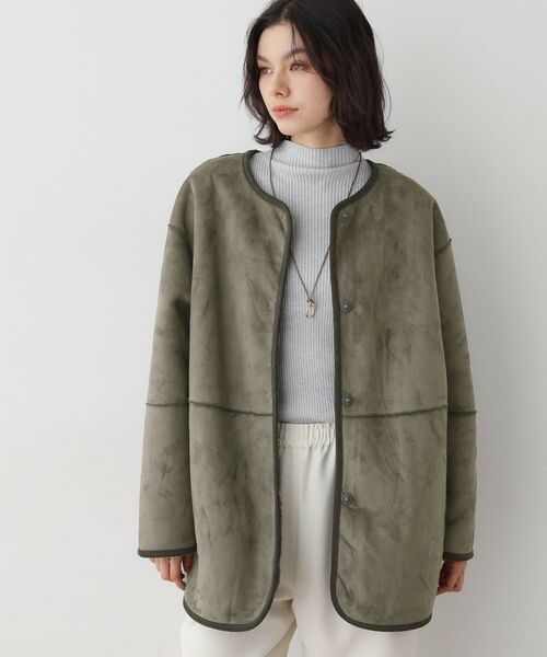 Dessin / デッサン その他アウター | 【2WAY】フェイクムートンコート | 詳細4