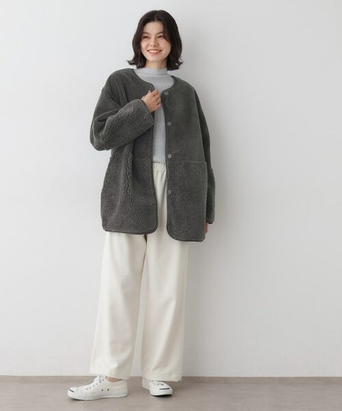 Dessin / デッサン その他アウター | 【2WAY】フェイクムートンコート | 詳細5