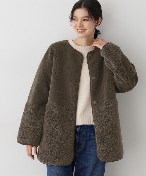 Dessin / デッサン その他アウター | 【2WAY】フェイクムートンコート | 詳細9