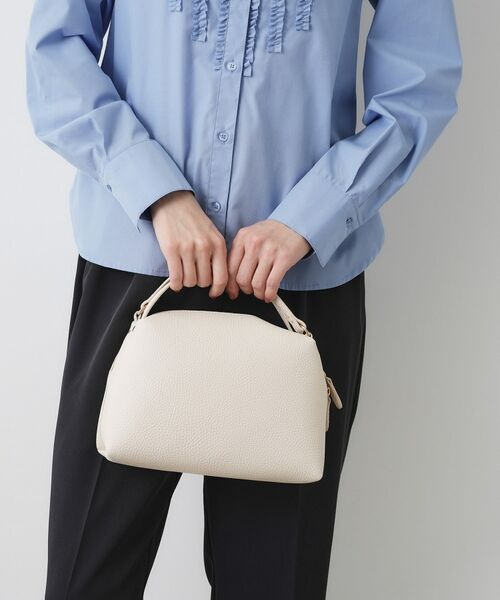 Dessin / デッサン ショルダーバッグ | ラウンドフォルム2WAYショルダーバッグ(アイボリー(004))