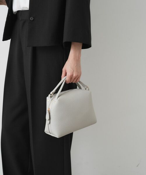 Dessin / デッサン ショルダーバッグ | ラウンドフォルム2WAYショルダーバッグ(ライトグレー(011))