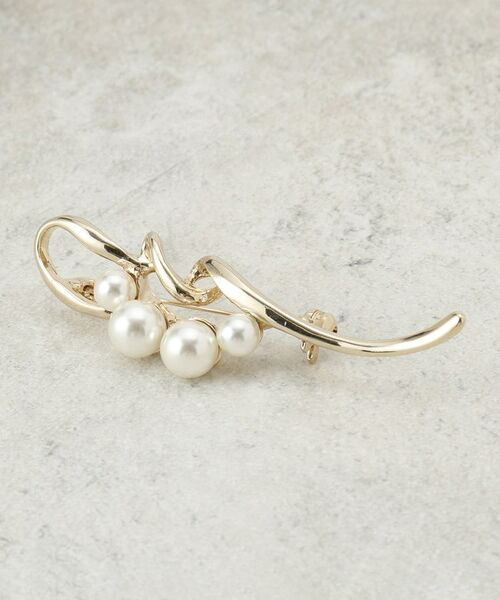 Dessin / デッサン ブローチ・コサージュ | 【入卒／セレモニー】ツイストパール調ブローチ | 詳細1
