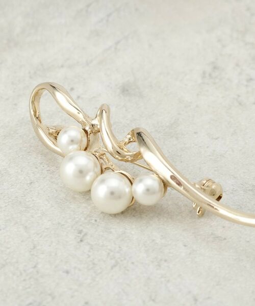 Dessin / デッサン ブローチ・コサージュ | 【入卒／セレモニー】ツイストパール調ブローチ | 詳細3