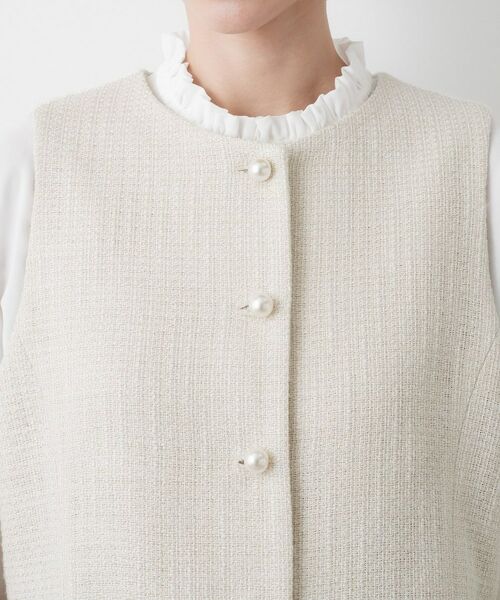 Dessin / デッサン ベスト | 【入卒/セレモニー】パール調ボタンベスト | 詳細12