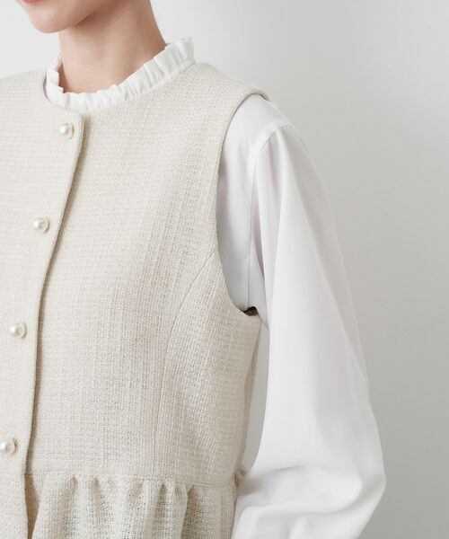 Dessin / デッサン ベスト | 【入卒/セレモニー】パール調ボタンベスト | 詳細18