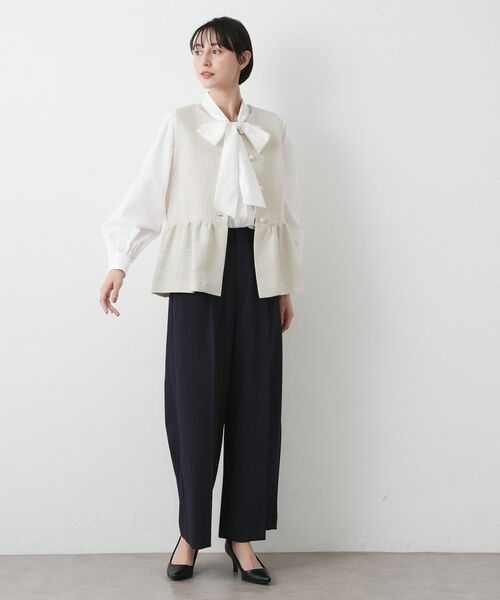 Dessin / デッサン ベスト | 【入卒/セレモニー】パール調ボタンベスト | 詳細3