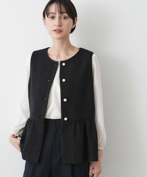Dessin / デッサン ベスト | 【入卒/セレモニー】パール調ボタンベスト | 詳細5